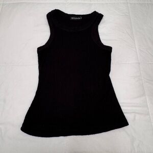PLT black race back tank top size small NWT